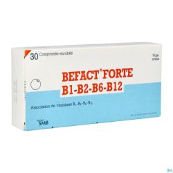 Befact Forte  B1-B2-B6-B12 30 Comprimés Enrobés