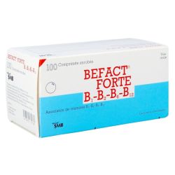 Befact Forte B1-B2-B6-B12 100 Comprimés Enrobés