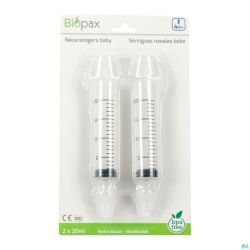 Biopax Seringue Nasale Bébé 4m+ 2 X 20 ml