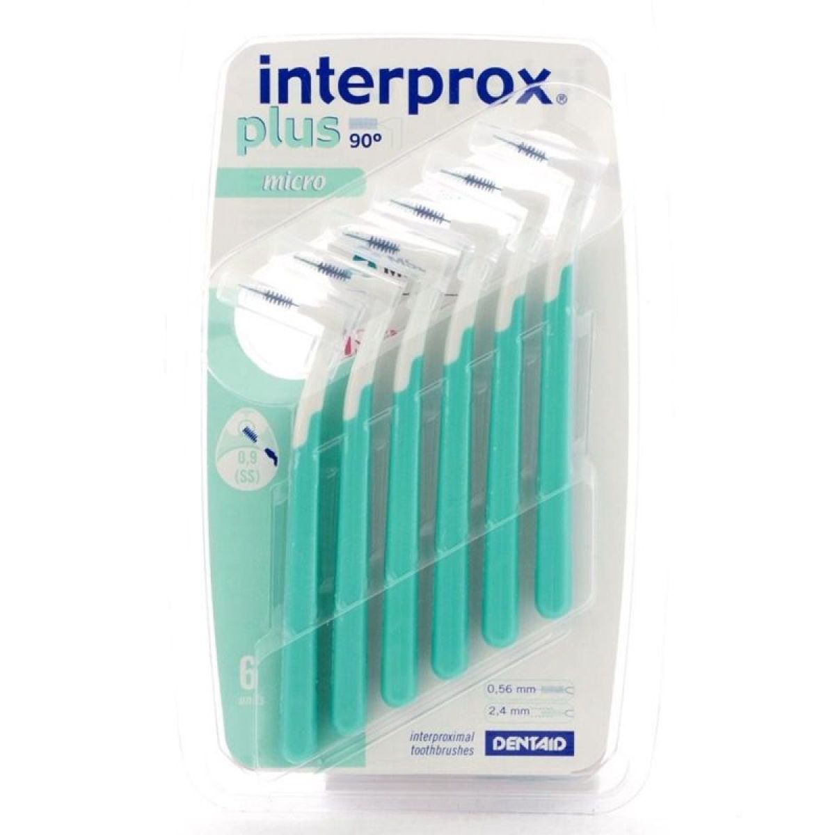 Dentaid Interprox Plus Micro Verte Brosse Interdentaire 6 Pièces